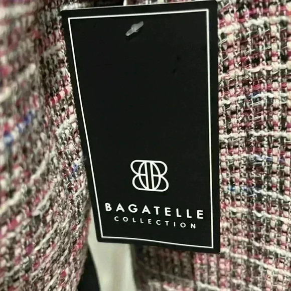 NWT BAGATELLE PLAID TWEED POLYESTER/WOOL LINED BLAZER SIZE MEDIUM - Picture 6 of 12